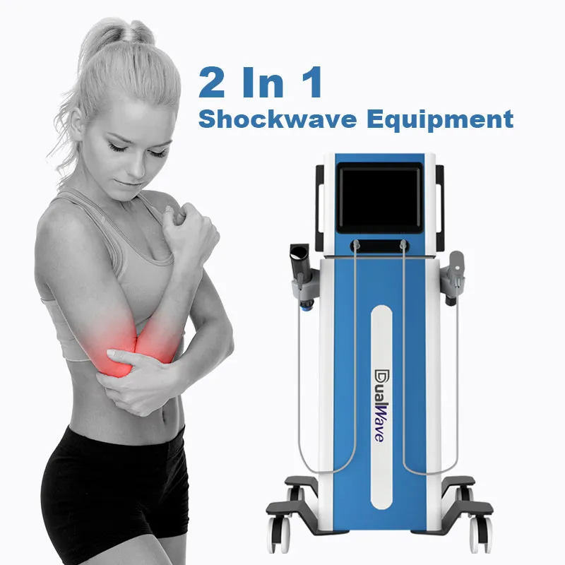 Shockwave 2 Griffe Health Gadgets Stoßwellen -Therpy -Maschine zur Behandlung von Schmerzlinderung