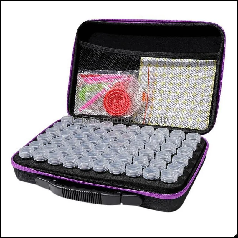 Storage Bags 60 Bottles 5d Diamond Painting Accessories Tools Box Carry Case Diamant Container Bag