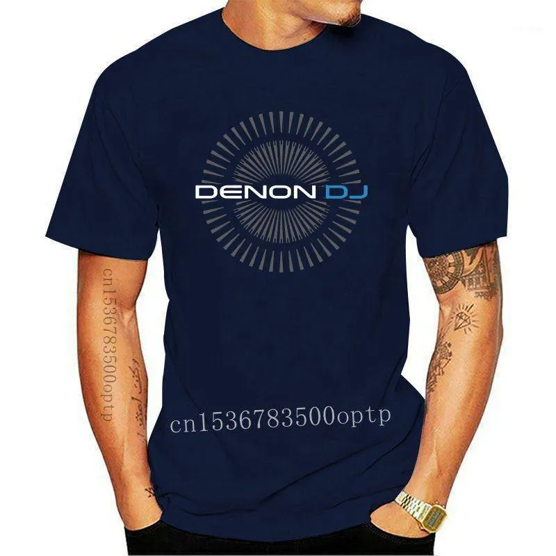 Erkek T-Shirt Denon DJ Erkekler Siyah Tasarım Stil 2022 Moda Kısa Kollu Karikatür Hip Hop T Gömlek Parti Evi Techno Müzik Logosu