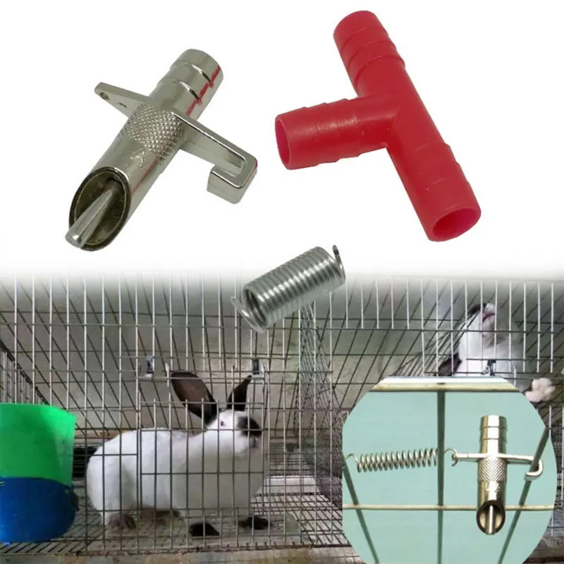 Små djurförsörjning Automatisk bröstvårtvattensmatare dricker vattendelar för kanin kanin gnagare dricker fontäner