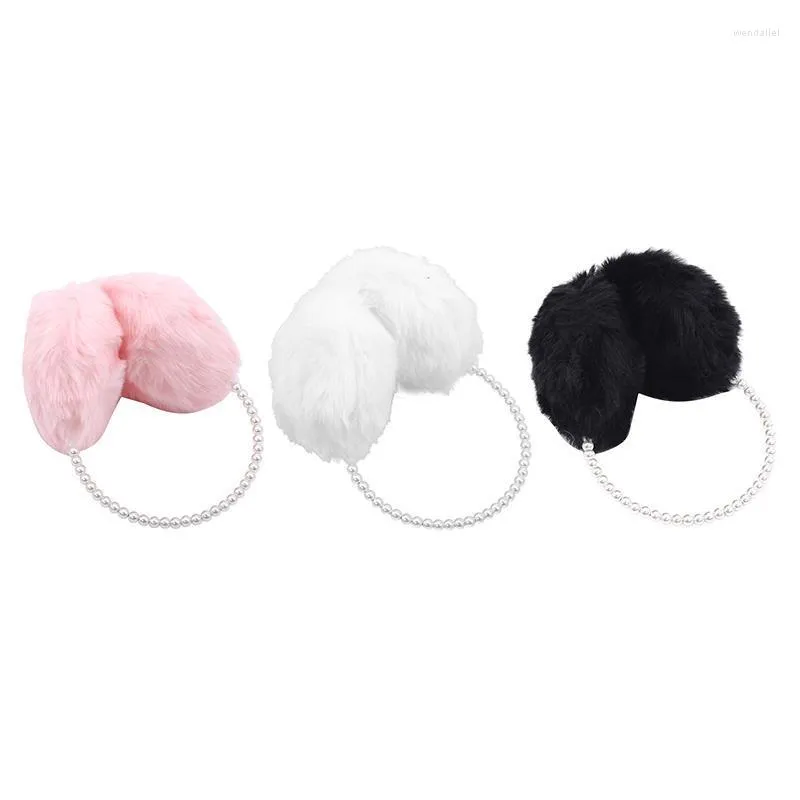Berets Ladies Pearl Earmuffs Autumn Winter Wool-like Warm Elegant Lovely Accessories Soft High Quality Temperament Wend22