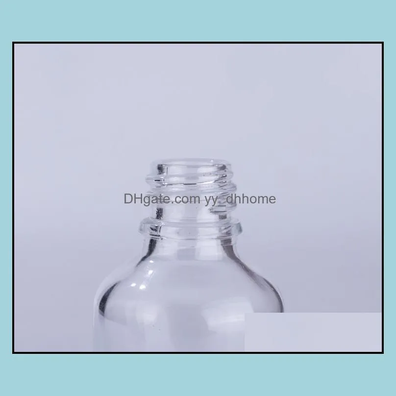 wholesale clear serum glass dropper bottles 5ml 10ml 15ml 20ml 30ml 50ml 100ml with rose gold lid for essential oils sn4517