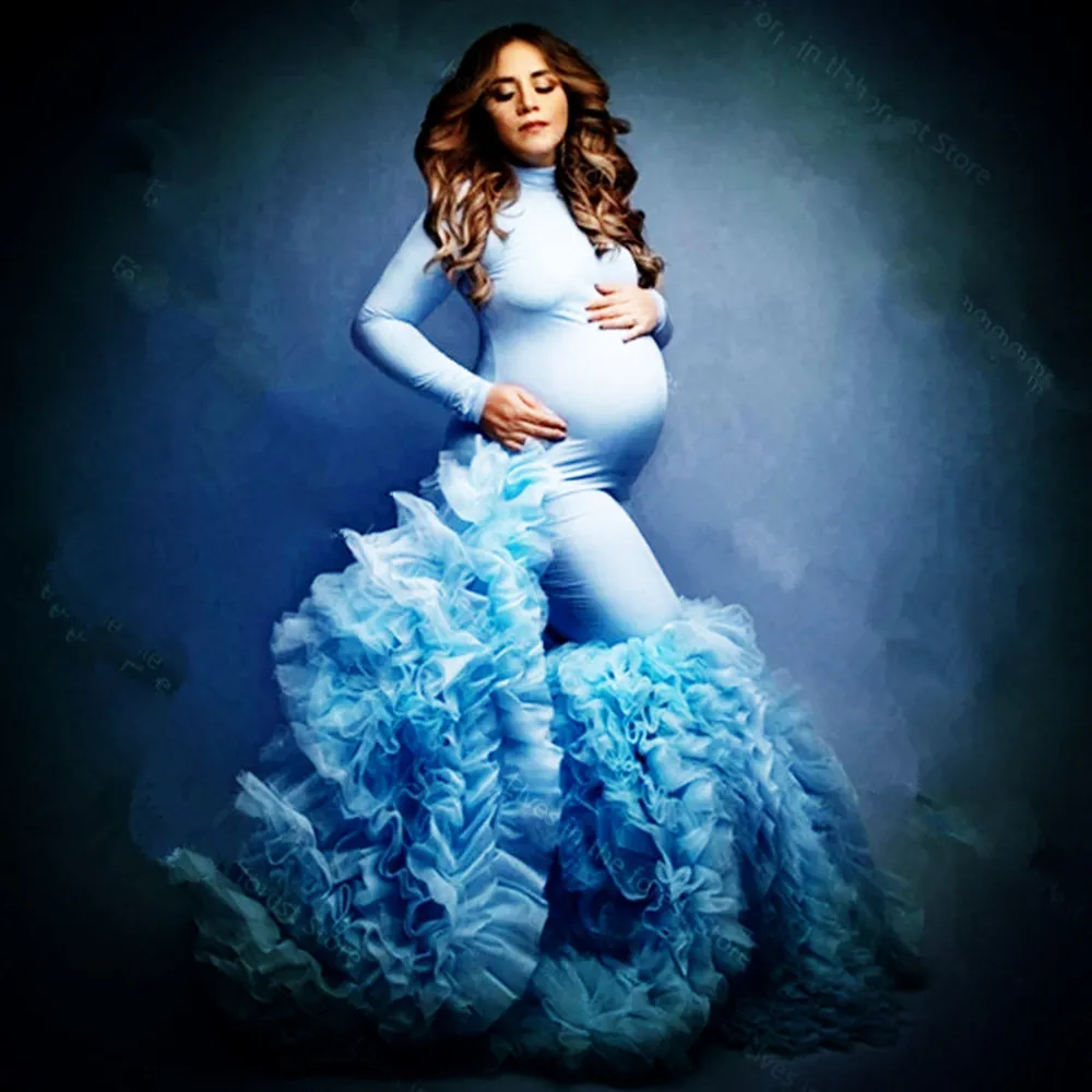 knee length dresses for ladies Lexcie Off Shoulder Mermaid Maternity Dress main image 1