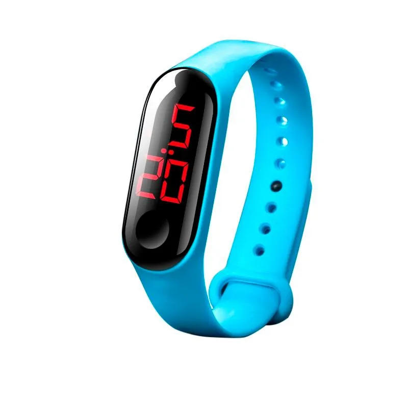 Montre-bracelets LED Electronic Sports Sensor Luminal Watches Fashion Men and Women s'habiller Watch Digital Gif's Men's Watch-Wristwatches