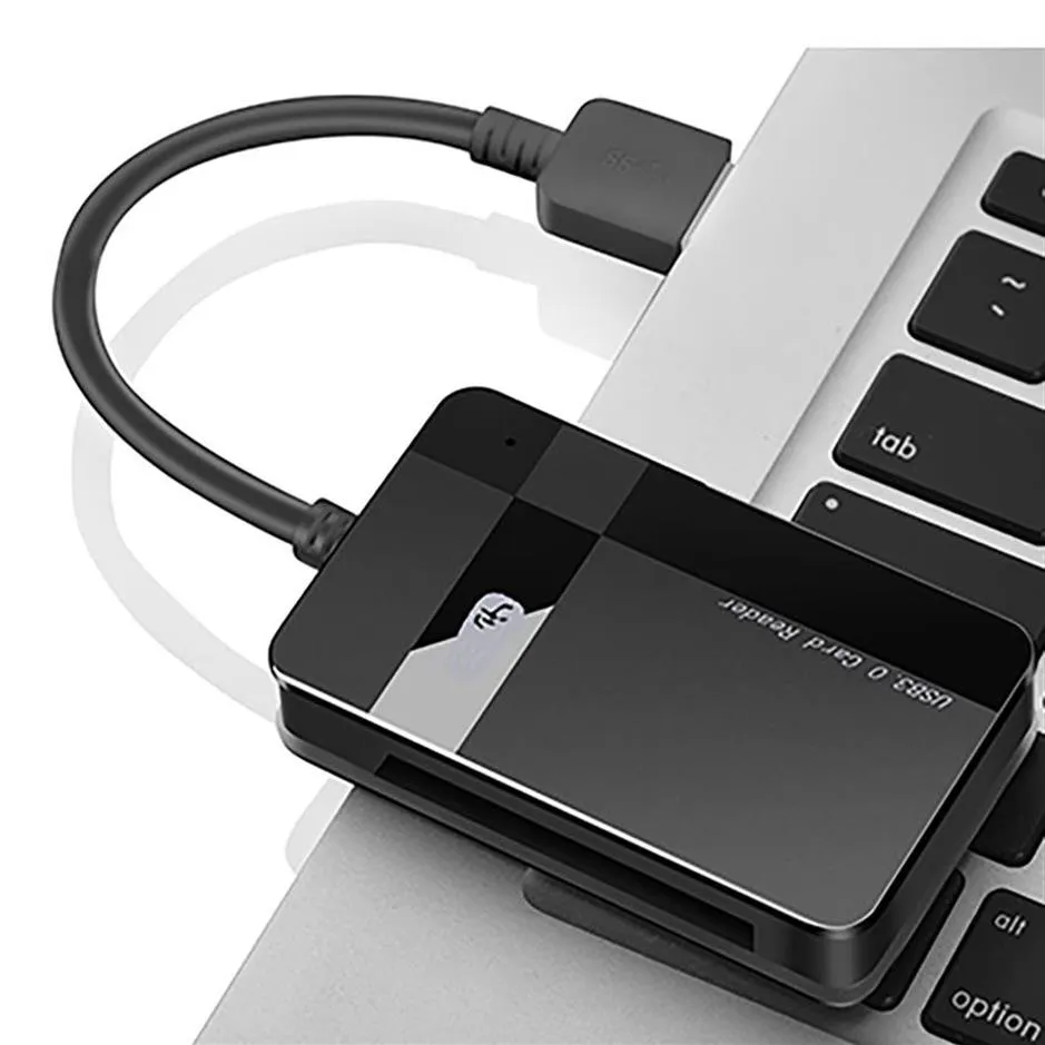 EPACKET C368 All-in-One Card Reader High Speed ​​USB3.0 Mobiltelefon TF SD CF MS-kortminne allt i en läsare293v2320