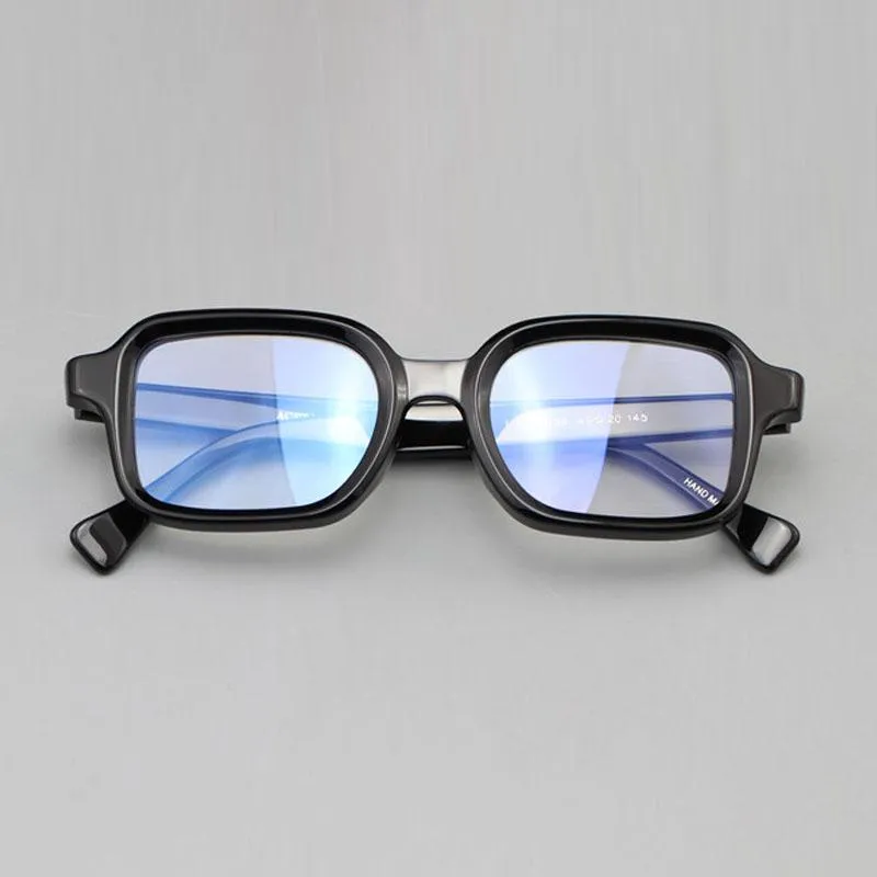 Mode solglasögon ramar vazrobe fyrkantiga glasögon män svarta glas male tjocka glasögon för recept myopia diopterfashion