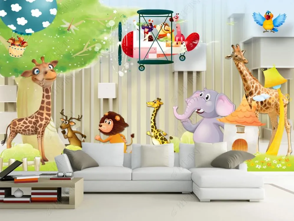 Wallpaper 3D personalizzato Murale Mural Paradiso per bambini Paradiso per bambini Sfondo murale Decorazioni per la casa Decotti Papel De Parede Miglioramento