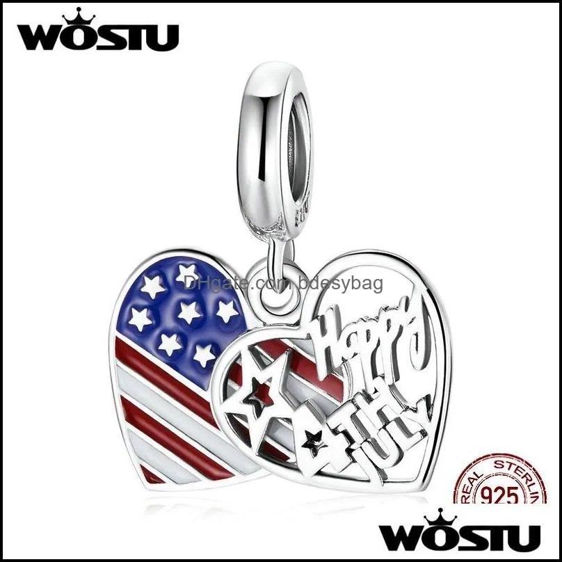 other wostu 925 sterling silver uicorn moon ameircan  tv oven charms pendant fit bracelets women fashion diy jewelry gift