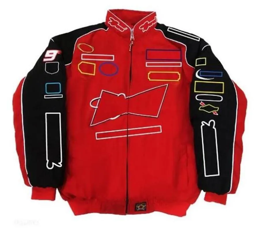 Veste de course F1 Formule 1 automne et hiver, vêtements en coton avec logo entièrement brodé, spot s269u