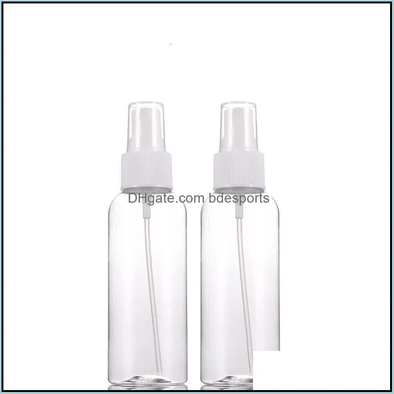 50pcs Stock Empty Clear Bottles with Scale Refillable Containers for Essential Oil Cleaning Products and Easy carrrying