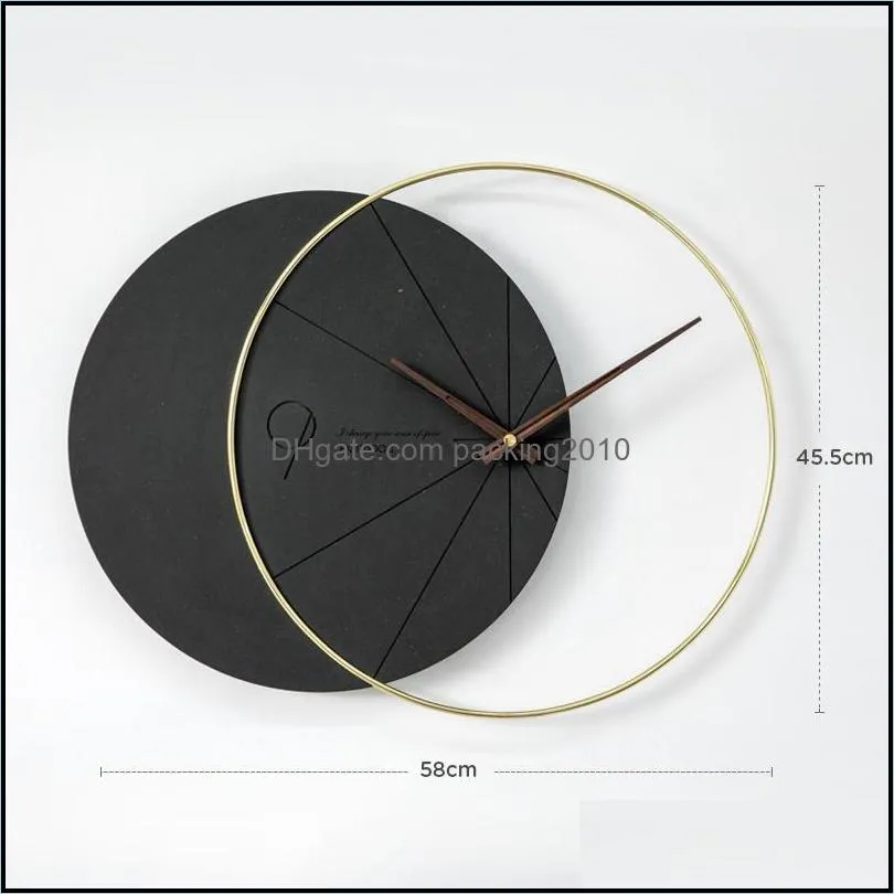 Creativity Modern Precise Silence Wall Clocks Quartz Nordic Living Room Fashion Simple Wandklok Home EK50bgz