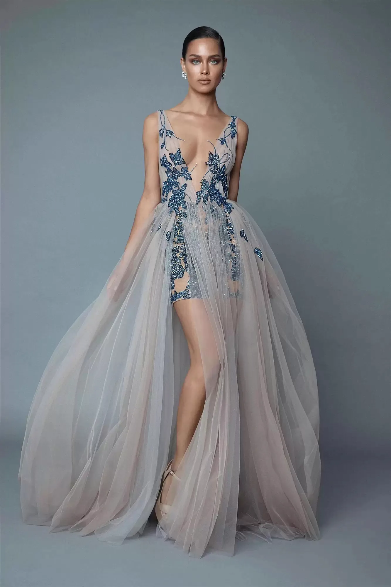 Boho Beach Wedding Maxi Dress for Wedding: Backless A-Line with Appliques, Lace, and Beading for Sleeveless V-Neck Brides in Summer