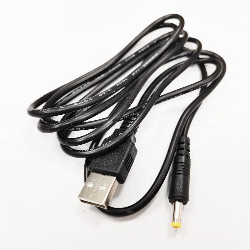 22awg usb2.0 ذكر إلى dc 4.0x1.7mm الذكور قوة شحن العرض موصل كابل لسوني psp حوالي 1.5 متر / 10 قطع