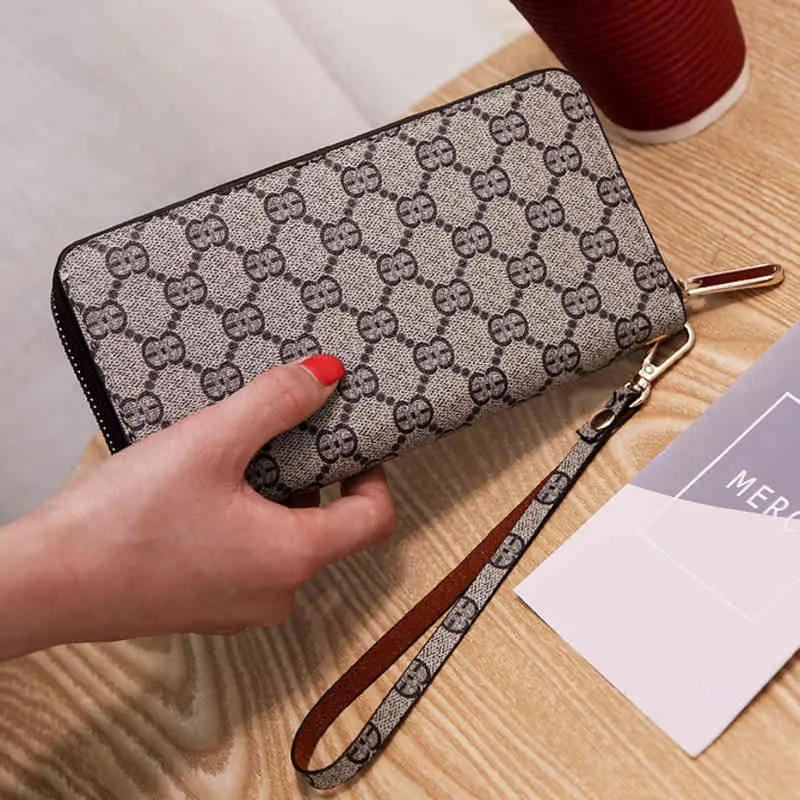 new flower sling one pull wallet multi card slot Coin purses women's Long Wallet classic printed bag Purses_NRDZ