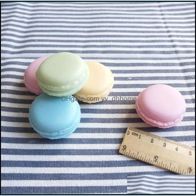 2020 Mini Macaroon Jewelry Box Ring Earring Stud Candy Cute Storage Case Plastic Containers Room Car Kitchen Hot Sale 0 51ct L2