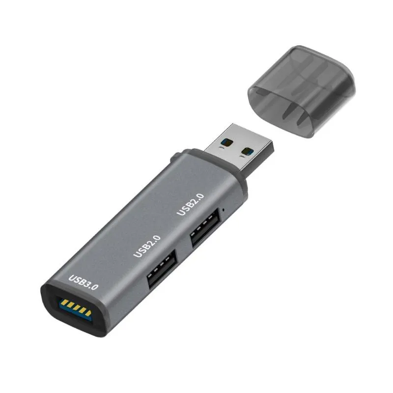 Hubs USB 3.0 Hub Splitter 3-в-1 расширения компьютерной книжки многопорт-адаптерная станция портативные данные адаптерсб