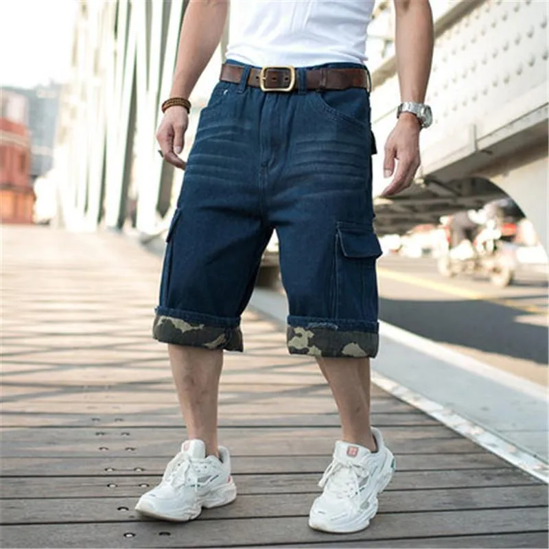【THEAIRTOWN】 monster cargo denim pt ★送料・関税込★ DHgate.com:Mens Cargo Shorts, Summer Loose Fit Hip Hop