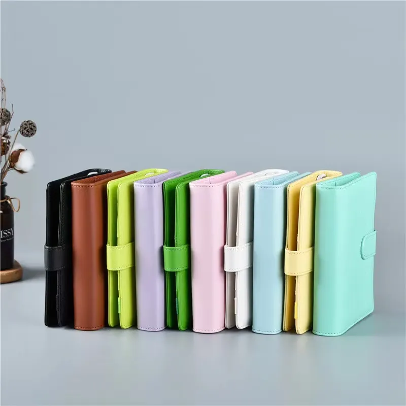 Couverture Agenda A6 En Simili Cuir Crocodile - 6 Anneaux, Motif Rose, Pour Planificateur Et Carnets - 8