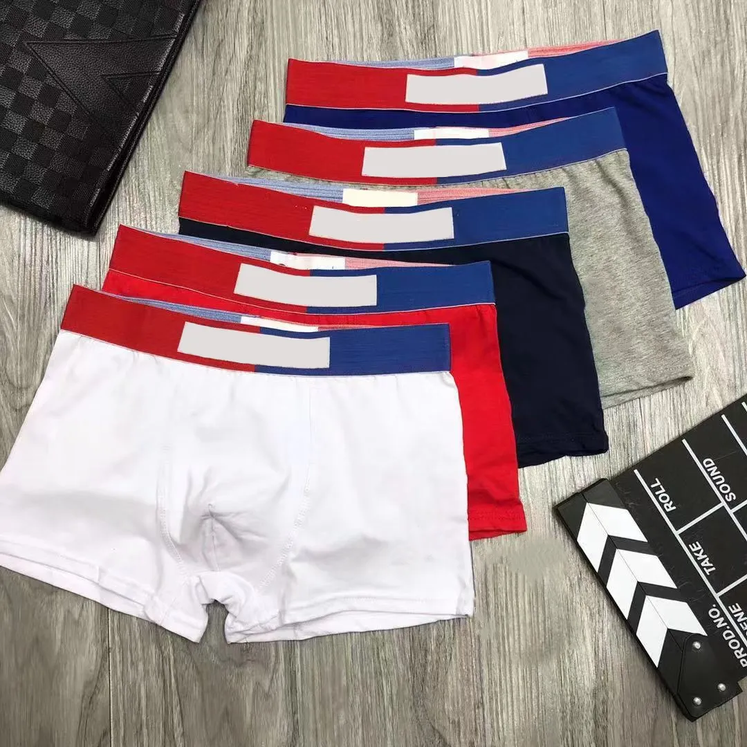 mens boxer briefs Underpants shorts underwear Pure knickers cotton breathable youth pants Underwear colors Asian size designer panties short pant Stitching color