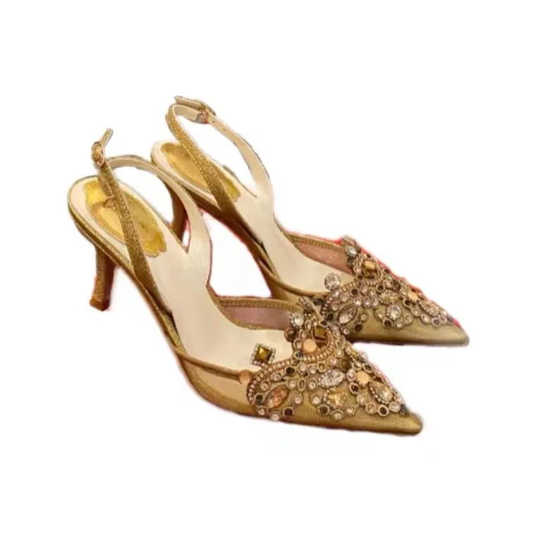 Rene Caovilla Sandale Beige Plateforme René Caovilla Dress Shoes