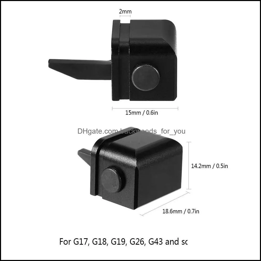tactical adjustment aluminium alloy automatic selector switch for glock/17/18/19/ sear and slide modification required