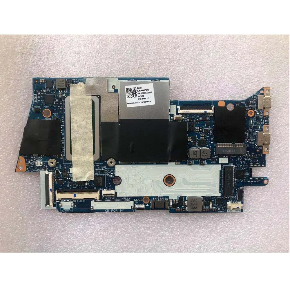 Laptop Motherboard för Lenovo Yoga C740-15Iml Moderkort MB L 81TD WIN I510210U UMA 12G PN: 5B20S43033 100% Testad