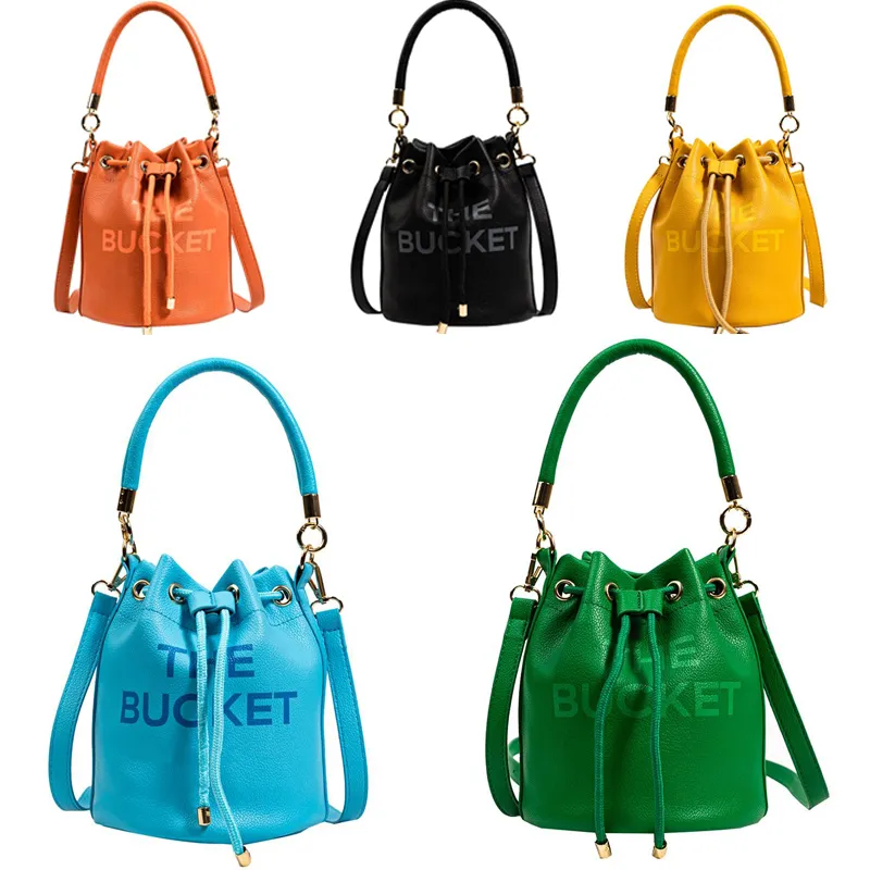 The Bucket Bag Fashion Shoulder Handbag Designer Womens Tote Purse Luxury MJ Handv￤skor PU LￄDER FￖR KVINNA