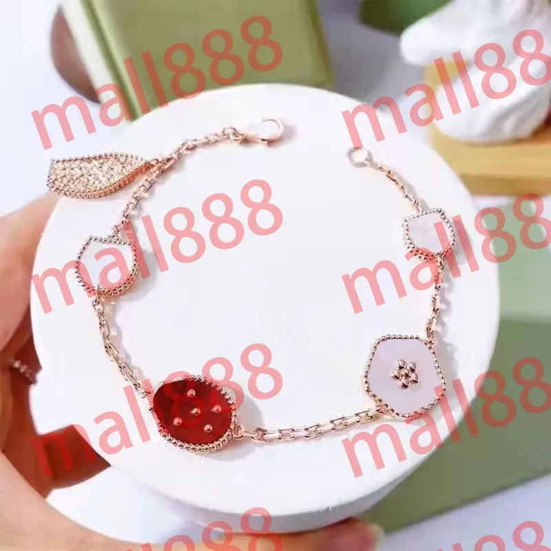 Moda Ladybug Link Chain Bracelets para homens Jóias Jóias Temperamento de luxo de luxo não desbotamento Pulseira Pulseira Brincos de Brincos de Valentine Alta qualidade com caixa