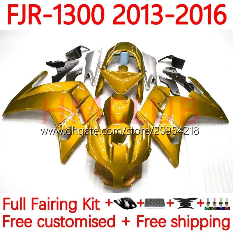 OEM Fairings dla Yamaha FJR-1300 FJR 1300 A CC FJR1300A 2001-2016 LAT MOTO Body 38no.15 FJR1300 13 14 15 16 FJR-1300A 2013 2014 2016 2016 Zestaw pełny zestaw doczep