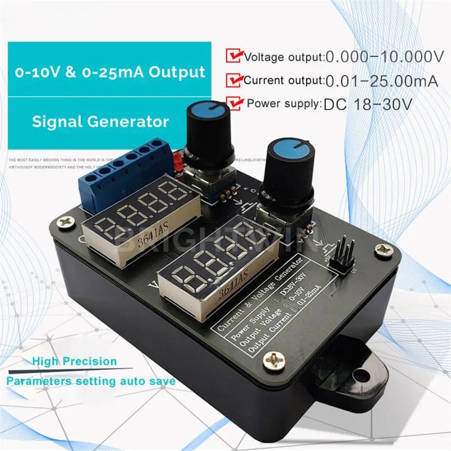 Draagbare precisie 0-5V 0-10V 4-20MA stroomspanningsgeneratorzender 0-20MA Converter Signal Simulator Instelbare stroom SO250D