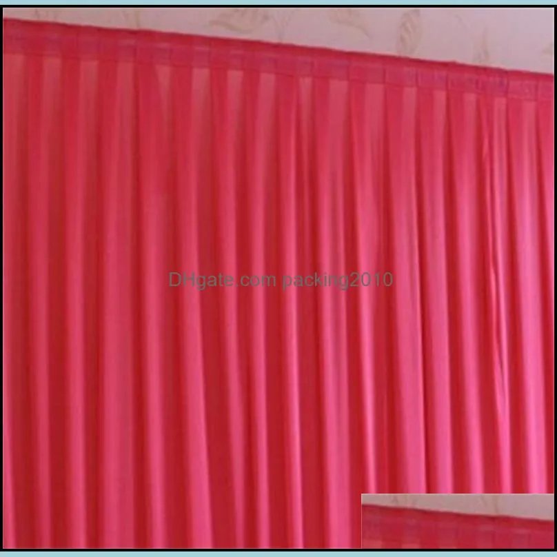 New Pattern Background Satin Curtain Wedding Party Stage Decoration Veil Classic Yarn Ceiling Backdrop Hot Sale 280gd Ww
