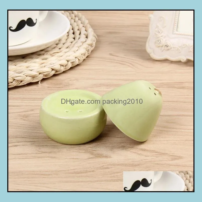 wedding and event party favors the perfect pair ceramic pear salt & pepper shaker for wedding giveaways gifts 100sets wholesale sn601