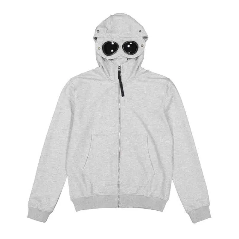 Sweats à capuche pour hommes Sweatshirts Hommes CP Sweat à capuche de haute qualité Coton Pull à capuche Sports Casual Mode Sweat-shirt Lunettes Décoration Lâche Oversize Hommes Femmes Zipper CP