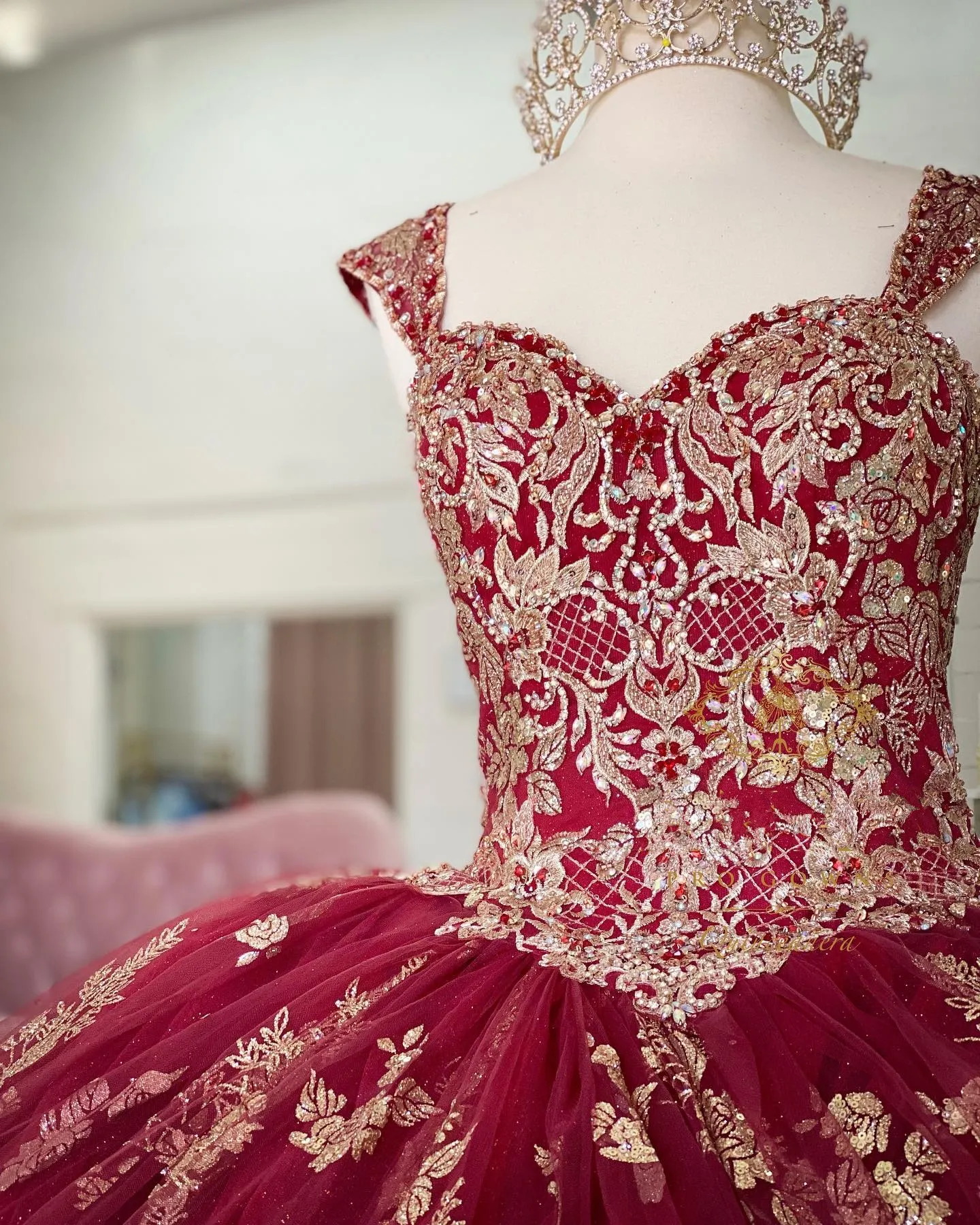 Burgundy Quinceanera Dress - Quinceanera Style