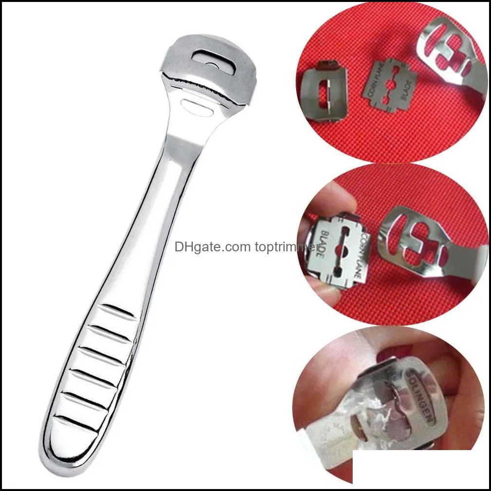 foot callus & hard skin remover corn cutter pedicure tool kit with 10 shaver blades manicure beauty care tools free shipping