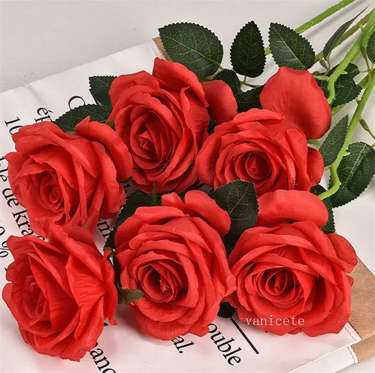 50 pezzi di fiori artificiali di rosa di seta testa mini fiori finti per la decorazione domestica festa in giardino decorazione di nozze ghirlanda accessori regalo  15