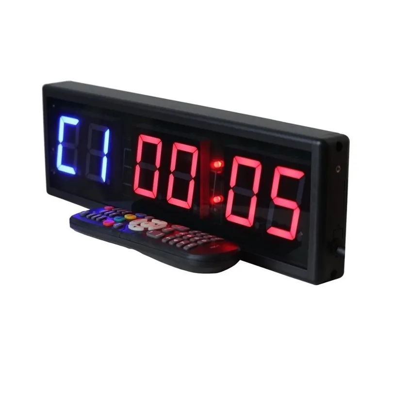 BTBSIGN 2.3inch LED Aralık Zamanlayıcısı Kablosuz Uzaktan CrossFit Zamanlayıcı ile Programlanabilir Spor Salonu Zamanlayıcı Emom Tabata Fitness 201125