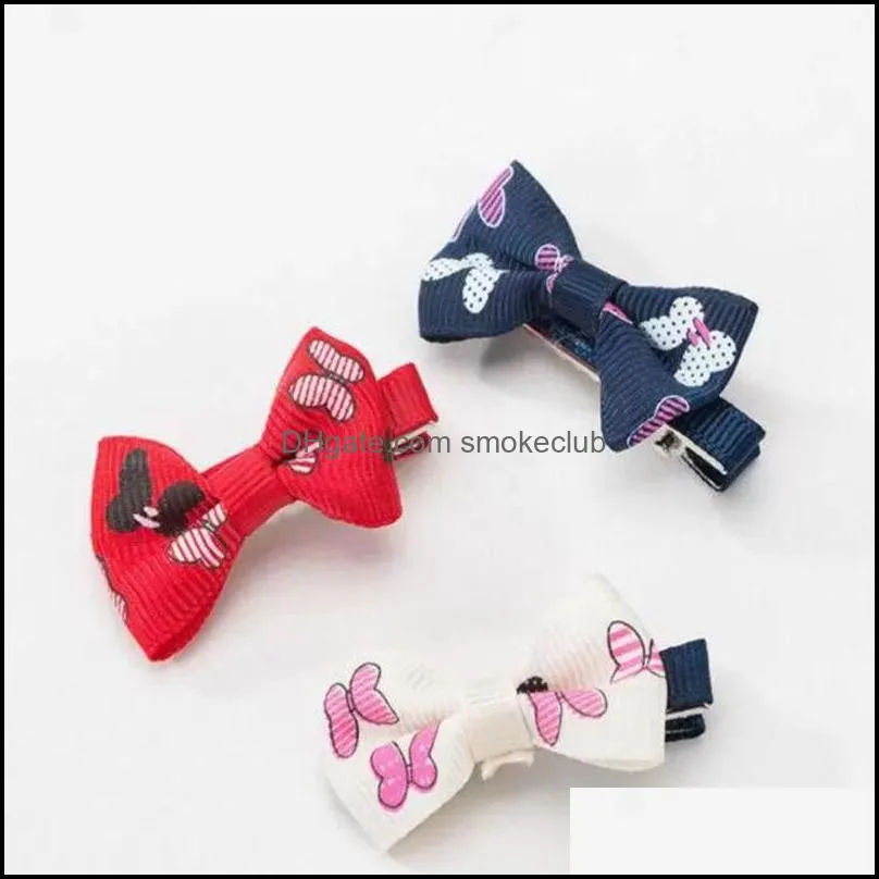 Lovely Multi Style Handmade Designer Dog Hair Bows Clip Cat Puppy Grooming Bows for Pet Hair Accessories