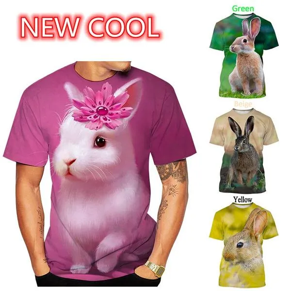Мужские футболки, модная пасхальная футболка для мужчин и женщин, футболка с 3D-принтом и коротким рукавом в стиле Харадзюку, уличная одежда, летние топы больших размеров
