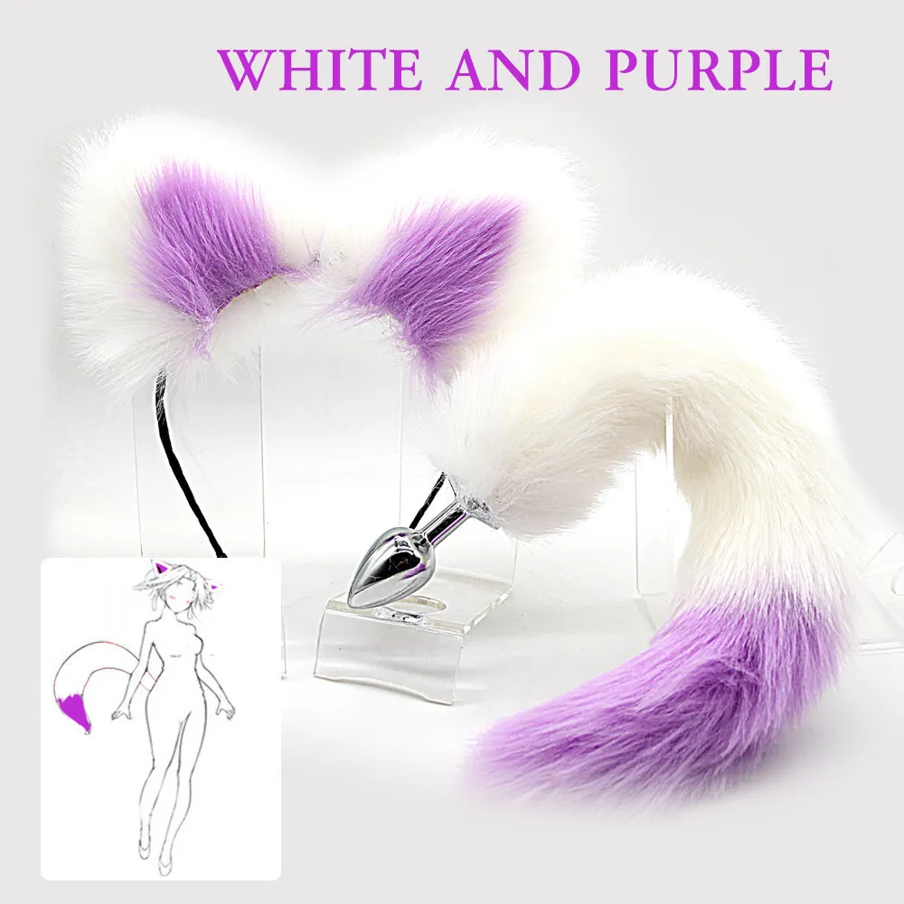 anal plug kitty Neko Kitten Cat Ears And Tail Buttplug Set