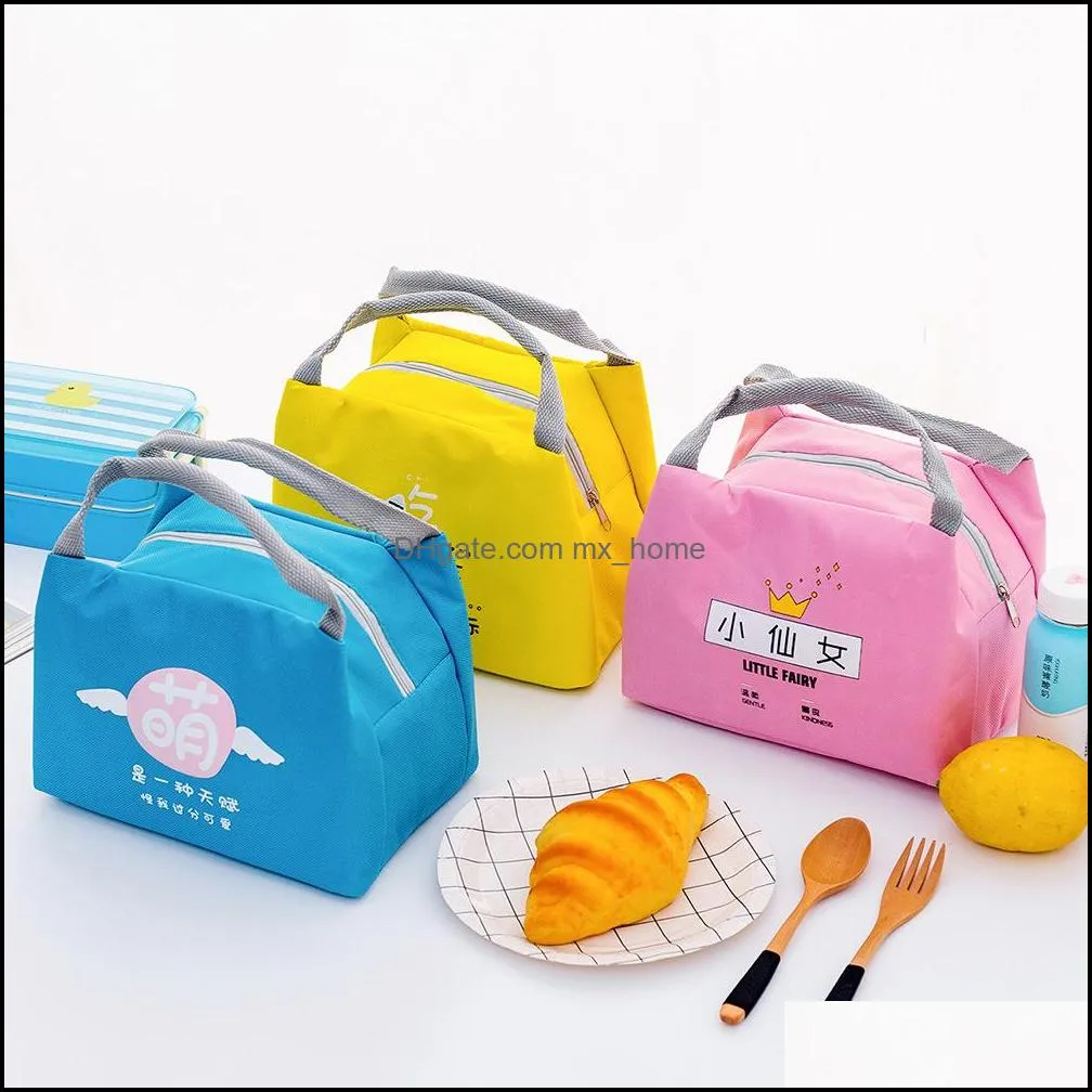 portable lunch bag thermal insulated box tote cooler bento pouch container school food storage bags
