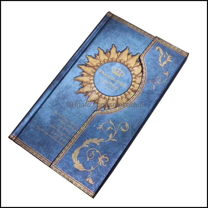 Notepads Registered Mail 2021 1pcs Mysterious Retro Magnet Buckle Magic Notebook Diary European Notepad Page 192, Size 11.1 * 19.2cm1