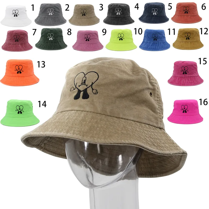 Bad Bunny Bucket Hat UN VERANO SIN TI Fisherman Hats Woman Summer Foldable Embroidered Sun Hat Cotton Man Beach Hats 220630