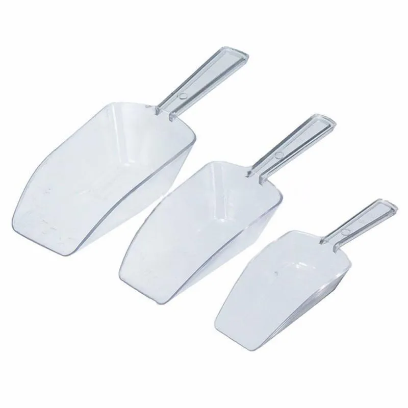 3pcs/set Plastic Ice Scraper Food Buffet Candy Bar Scoops Shovel Kitchen Gadgets And Accessories Tablespoon Sugar Scoop 220509