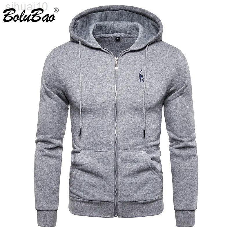 BOLUBAO KATOEN SPORT TRUIEN MANNEN MANNENカジュアルエフェンKleur Hoge Kwaliteit Warme Herfst Heren Sweatshirts Mode Basic Phoodie Voor Mannen L220730