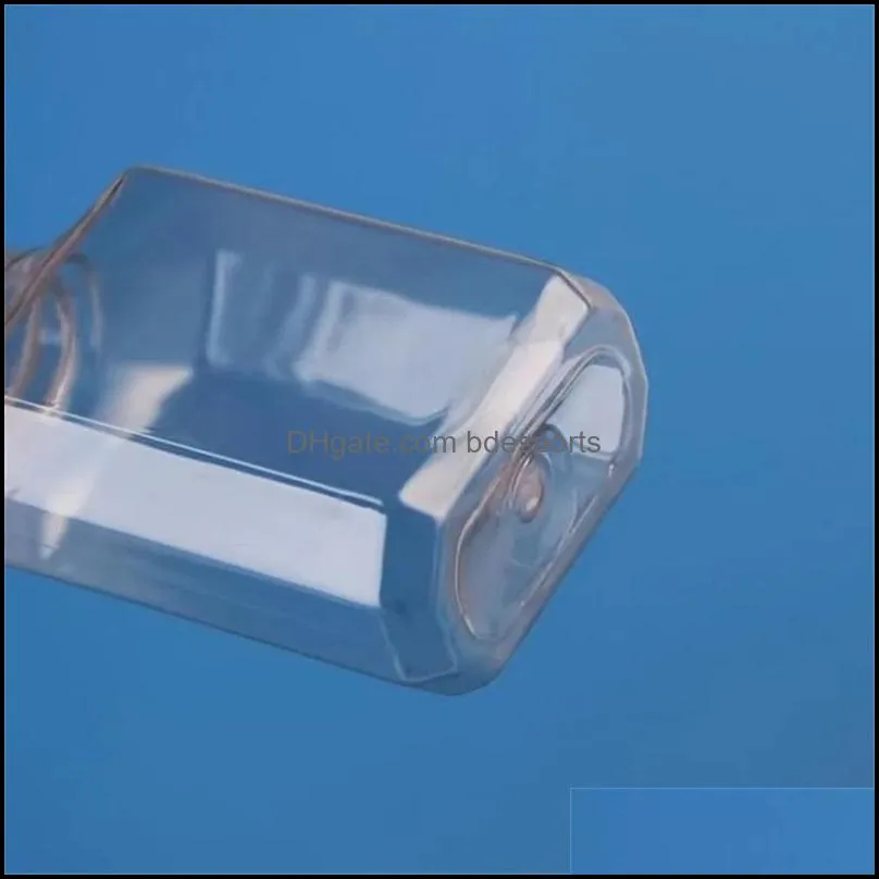 30ml 60ml Empty Clear Plastic Refillable Flip Top Bottle Transparent Bottles for Hand Sanitizer Shampoo