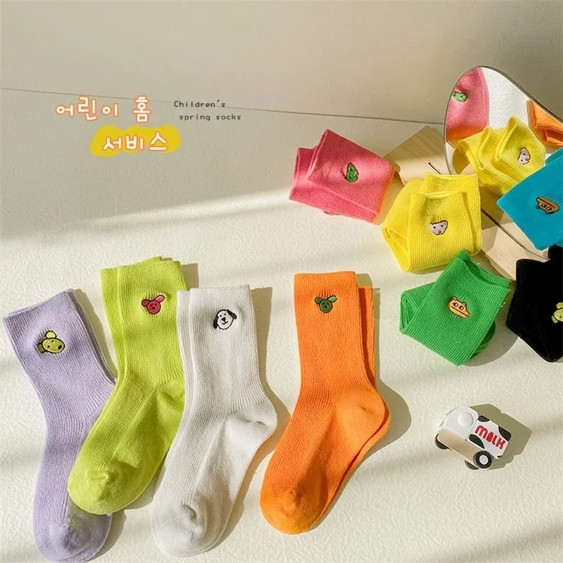 Milancel Spring Kids Socks Cute Animal Girls Cotton Casual Boys Korean Children 220512