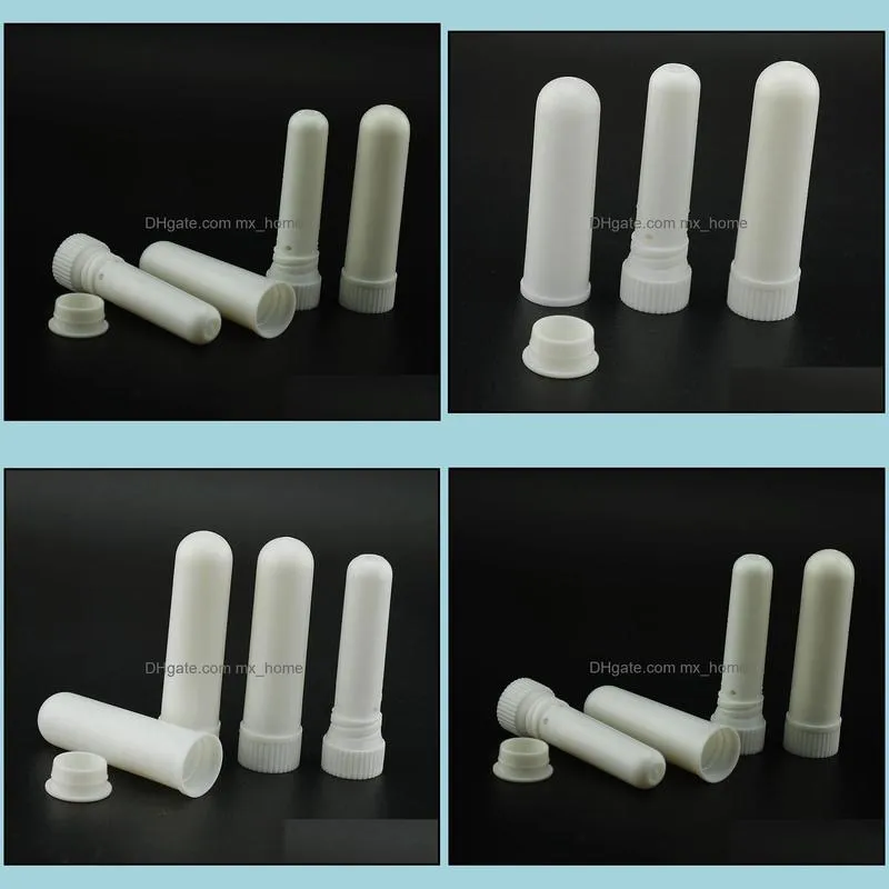 1000sets/lot brand new white color blank nasal inhaler sticks, sterile portable nasal inhaler tube, plastic inhalers sn1394