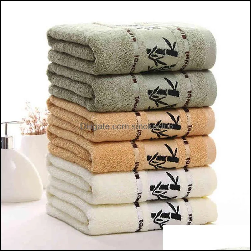 Boutique Bamboo Fiber Towels Set Home Daily Adults Face Towel Bath Towels Thicken Absorbent Bathroom Towels Y220226