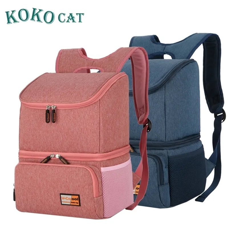 Lancheira à prova d'água Kokocat para homens Men Men Storage Lancheira Cooler Bag Tote Nylon Isolle Bag Package Portable 201015